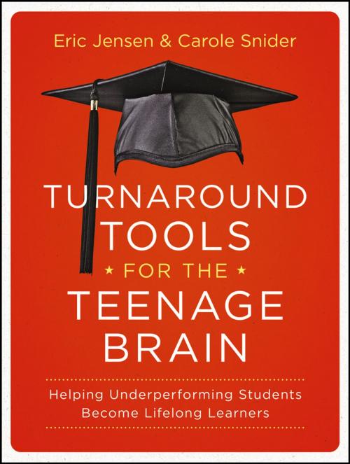 Cover of the book Turnaround Tools for the Teenage Brain by Eric Jensen, Carole Snider, Wiley