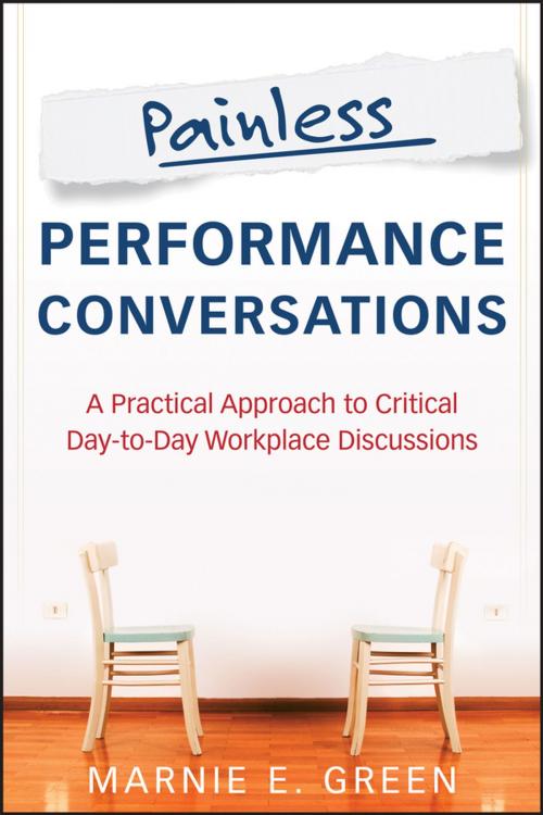 Cover of the book Painless Performance Conversations by Marnie E. Green, Wiley