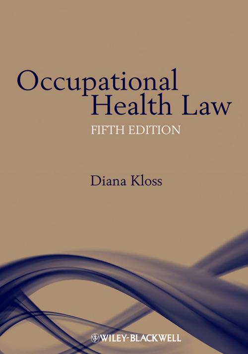 Cover of the book Occupational Health Law by Diana Kloss, Wiley