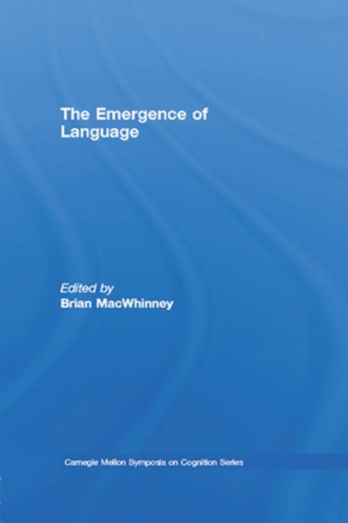 Cover of the book The Emergence of Language by , Taylor and Francis