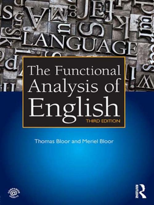 Cover of the book The Functional Analysis of English by Thomas Bloor, Meriel Bloor, Taylor and Francis