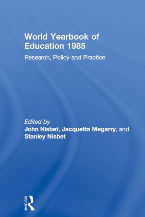 Cover of the book World Yearbook of Education 1985 by , Taylor and Francis