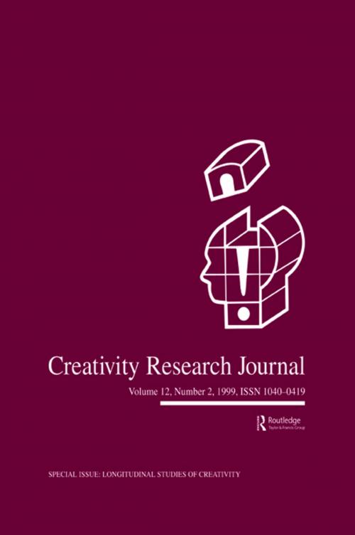 Cover of the book Longitudinal Studies of Creativity by , Taylor and Francis