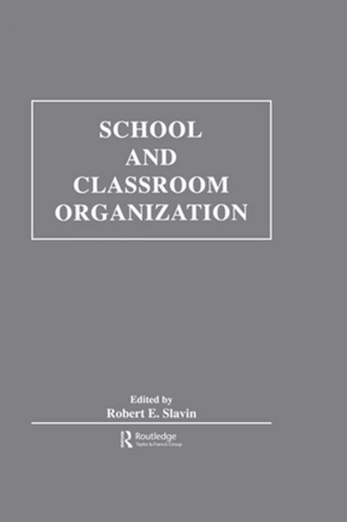 Cover of the book School and Classroom Organization by , Taylor and Francis