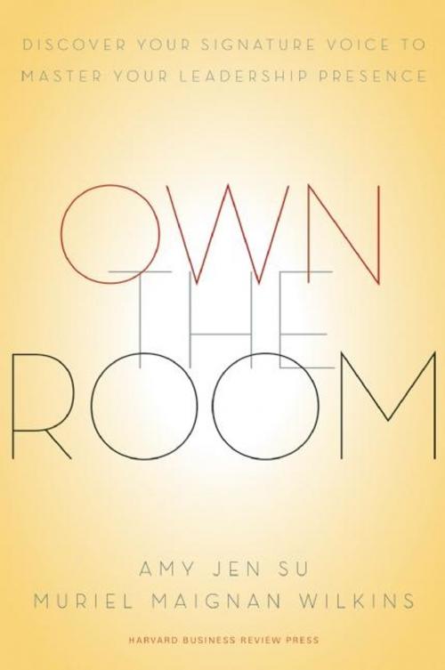 Cover of the book Own the Room by Amy Jen Su, Muriel Maignan Wilkins, Harvard Business Review Press