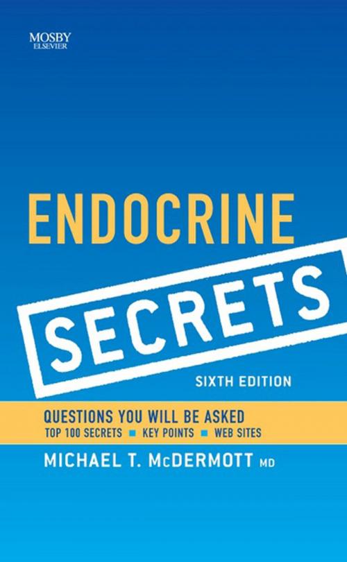 Cover of the book Endocrine Secrets by Michael T. McDermott, Elsevier Health Sciences