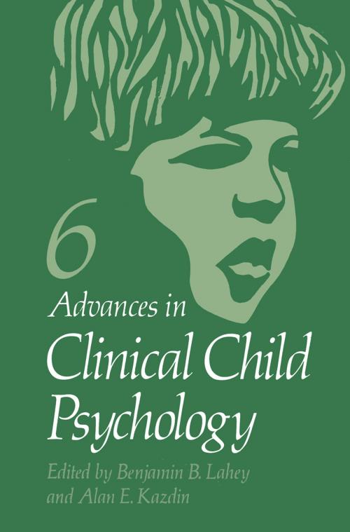 Cover of the book Advances in Clinical Child Psychology by , Springer US