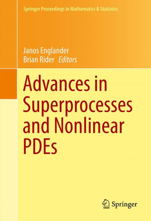 Cover of the book Advances in Superprocesses and Nonlinear PDEs by , Springer US