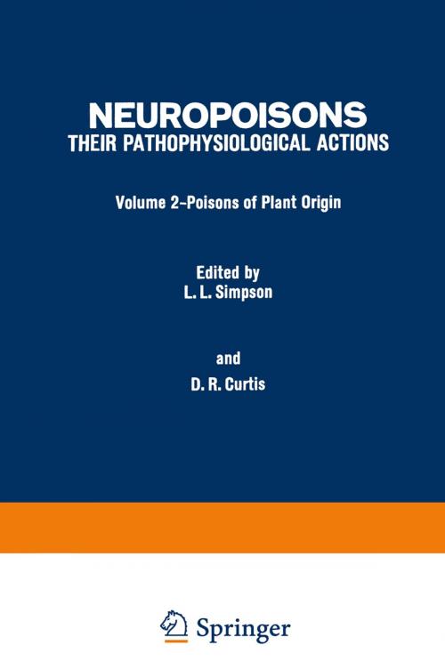 Cover of the book Poisons of Plant Origin by Lance L. Simpson, David R. Curtis, Springer US