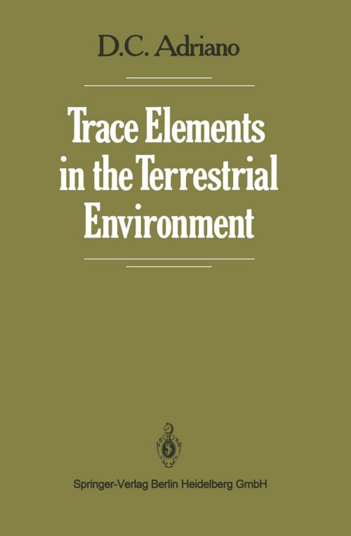 Cover of the book Trace Elements in the Terrestrial Environment by Domy C. Adriano, Springer New York