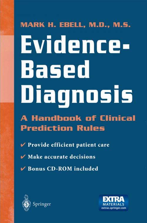 Cover of the book Evidence-Based Diagnosis by Mark H. Ebell, Springer New York
