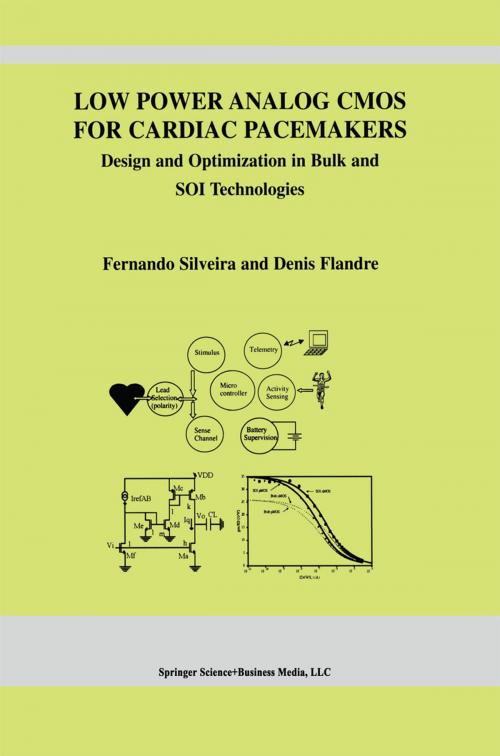 Cover of the book Low Power Analog CMOS for Cardiac Pacemakers by Fernando Silveira, Denis Flandre, Springer US