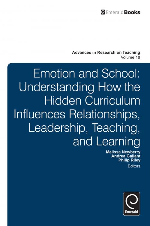 Cover of the book Emotion and School by , Emerald Group Publishing Limited