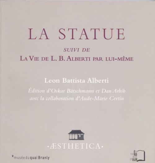 Cover of the book La Statue by Leon Battista Alberti, Éditions Rue d’Ulm via OpenEdition