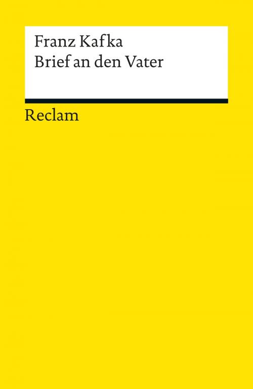 Cover of the book Brief an den Vater by Franz Kafka, Reclam Verlag