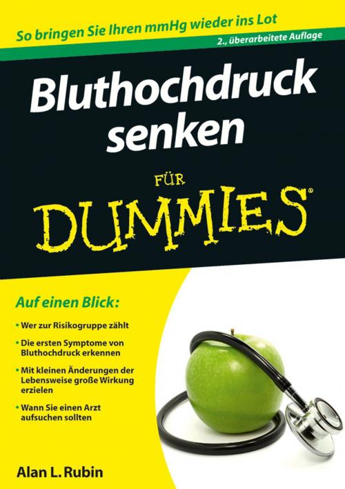 Cover of the book Bluthochdruck senken für Dummies by Alan L. Rubin, Wiley