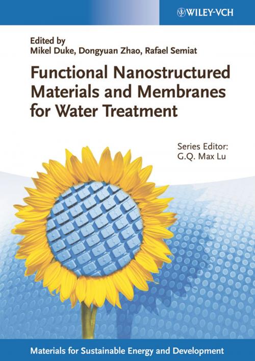 Cover of the book Functional Nanostructured Materials and Membranes for Water Treatment by Max Lu, Wiley
