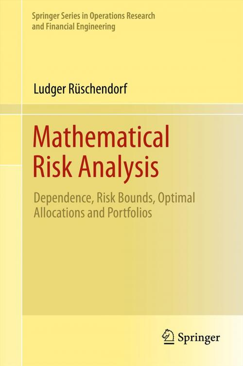 Cover of the book Mathematical Risk Analysis by Ludger Rüschendorf, Springer Berlin Heidelberg