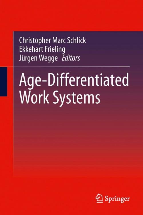 Cover of the book Age-Differentiated Work Systems by , Springer Berlin Heidelberg