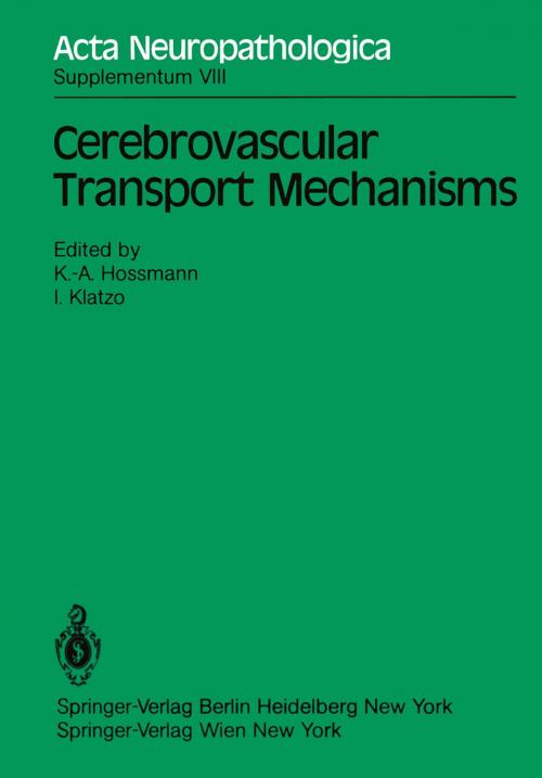 Cover of the book Cerebrovascular Transport Mechanisms by , Springer Berlin Heidelberg
