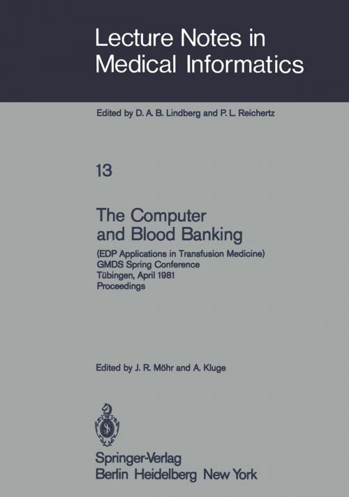 Cover of the book The Computer and Blood Banking by , Springer Berlin Heidelberg