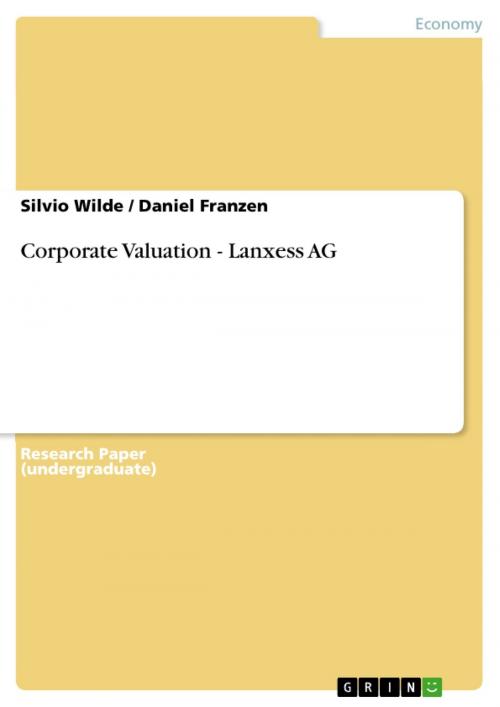Cover of the book Corporate Valuation - Lanxess AG by Silvio Wilde, Daniel Franzen, GRIN Verlag