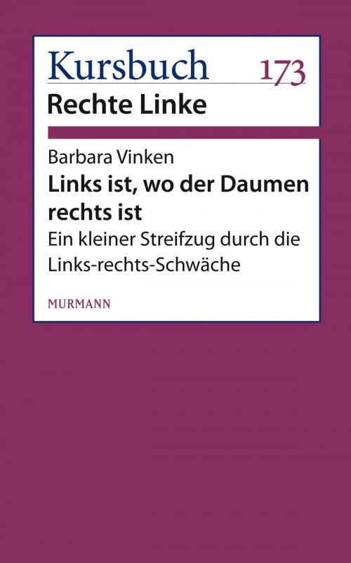 Cover of the book Links ist, wo der Daumen rechts ist by Barbara Vinken, Murmann Publishers GmbH