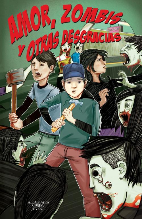 Cover of the book "Amor, zombis y otras desgracias" (Zombis 1) by José Luis Trueba Lara, Penguin Random House Grupo Editorial México