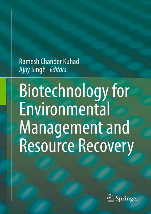 Cover of the book Biotechnology for Environmental Management and Resource Recovery by , Springer India