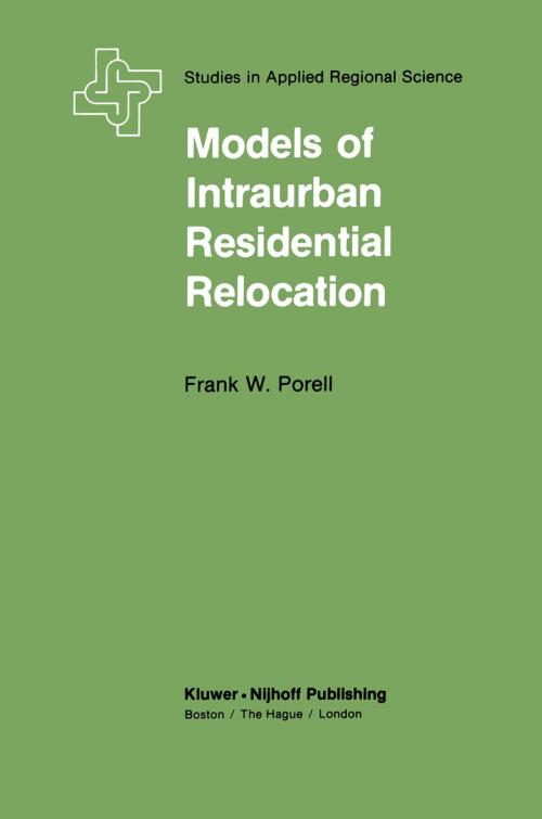 Cover of the book Models of Intraurban Residential Relocation by F.W. Porrell, Springer Netherlands