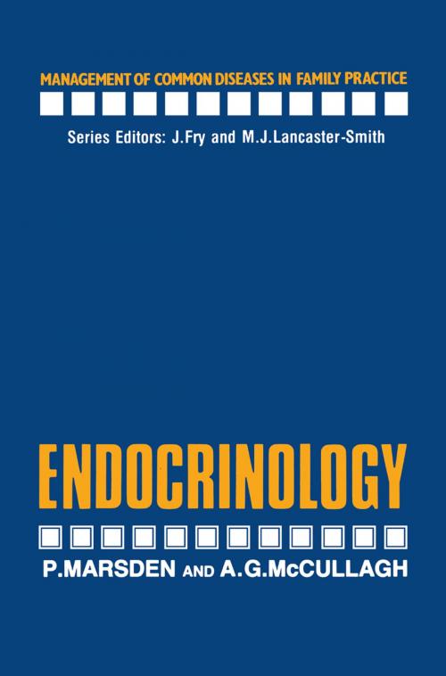 Cover of the book Endocrinology by P. Marsden, A.G. McCullagh, Springer Netherlands