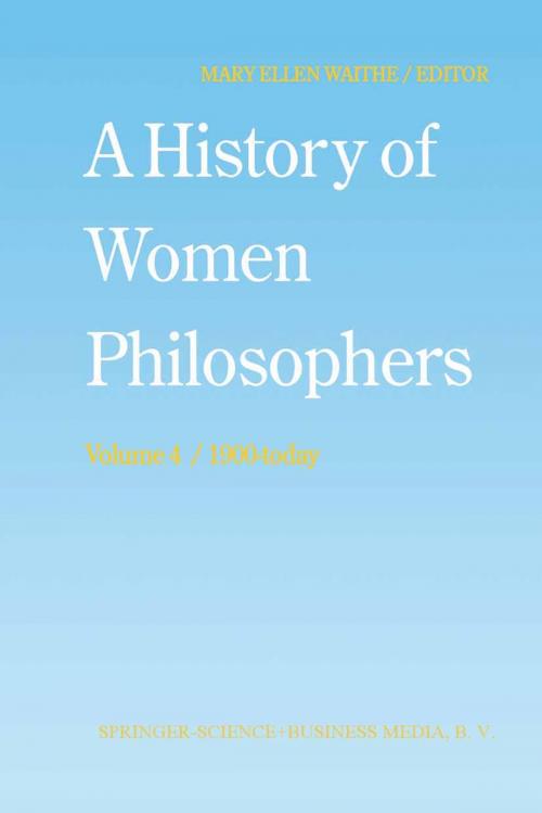 Cover of the book A History of Women Philosophers by , Springer Netherlands