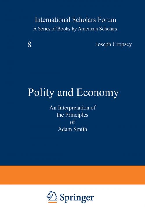 Cover of the book Polity and Economy by Joseph Cropsey, Springer Netherlands