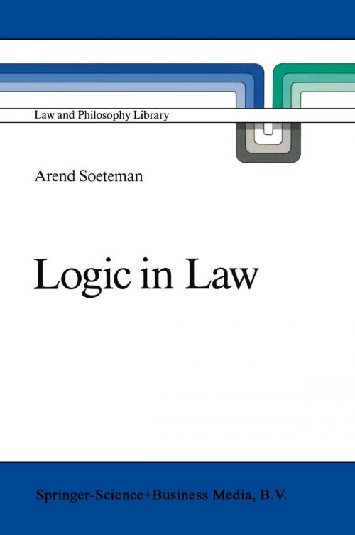 Cover of the book Logic in Law by A. Soeteman, Springer Netherlands