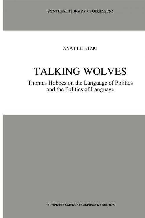 Cover of the book Talking Wolves by A. Biletzki, Springer Netherlands