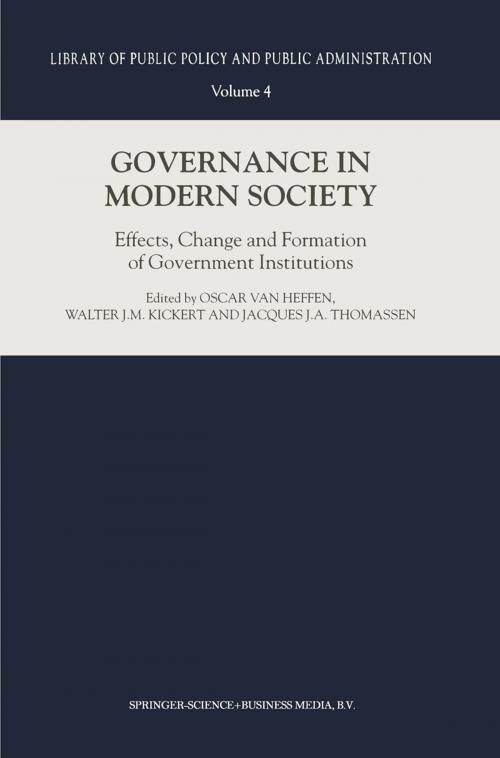 Cover of the book Governance in Modern Society by , Springer Netherlands