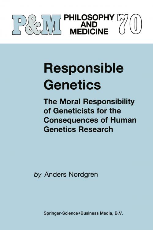 Cover of the book Responsible Genetics by A. Nordgren, Springer Netherlands