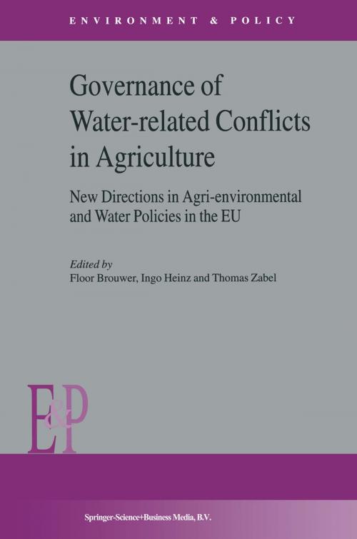 Cover of the book Governance of Water-Related Conflicts in Agriculture by , Springer Netherlands