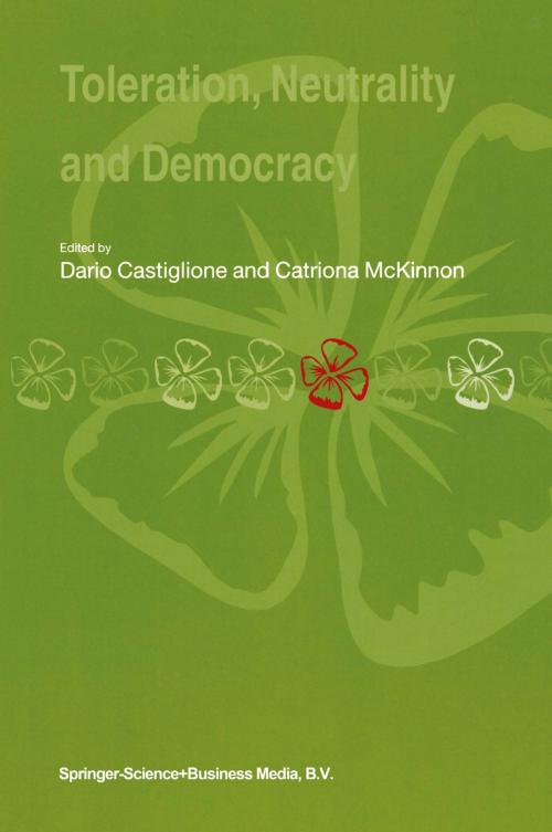 Cover of the book Toleration, Neutrality and Democracy by , Springer Netherlands