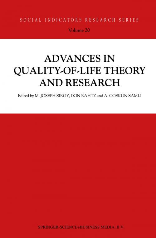 Cover of the book Advances in Quality-of-Life Theory and Research by , Springer Netherlands