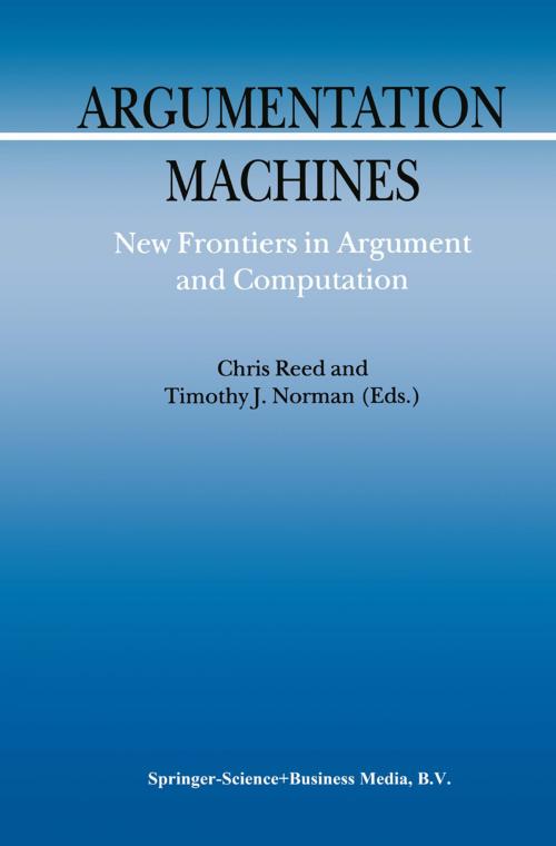 Cover of the book Argumentation Machines by , Springer Netherlands