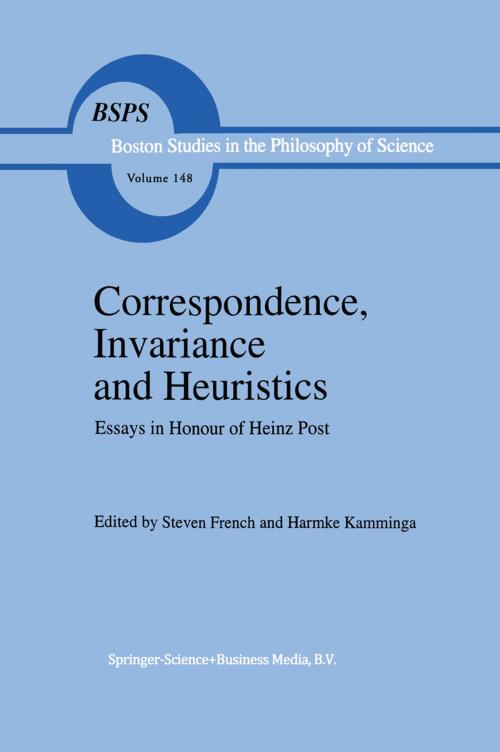 Cover of the book Correspondence, Invariance and Heuristics by , Springer Netherlands