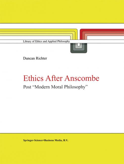 Cover of the book Ethics after Anscombe by D.J. Richter, Springer Netherlands