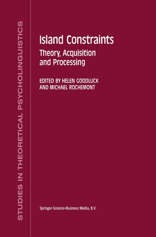 Cover of the book Island Constraints by , Springer Netherlands