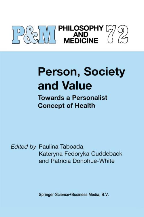 Cover of the book Person, Society and Value by , Springer Netherlands