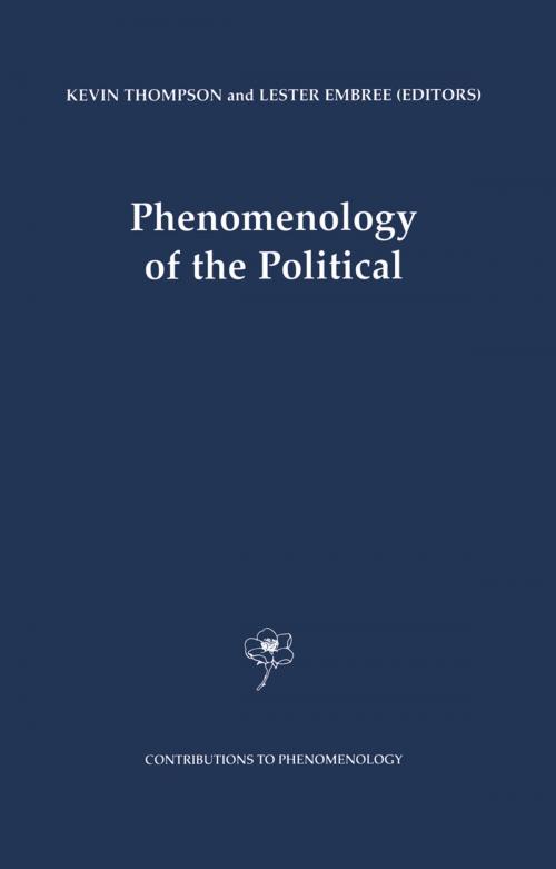 Cover of the book Phenomenology of the Political by , Springer Netherlands