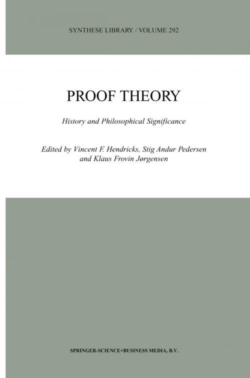 Cover of the book Proof Theory by , Springer Netherlands