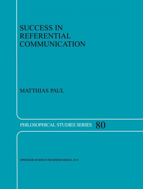 Cover of the book Success in Referential Communication by M. Paul, Springer Netherlands
