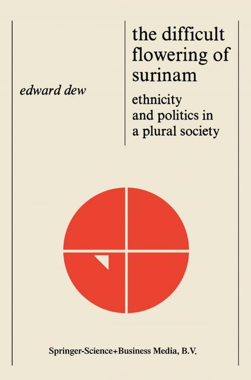 Cover of the book The Difficult Flowering of Surinam by Edward Dew, Springer Netherlands