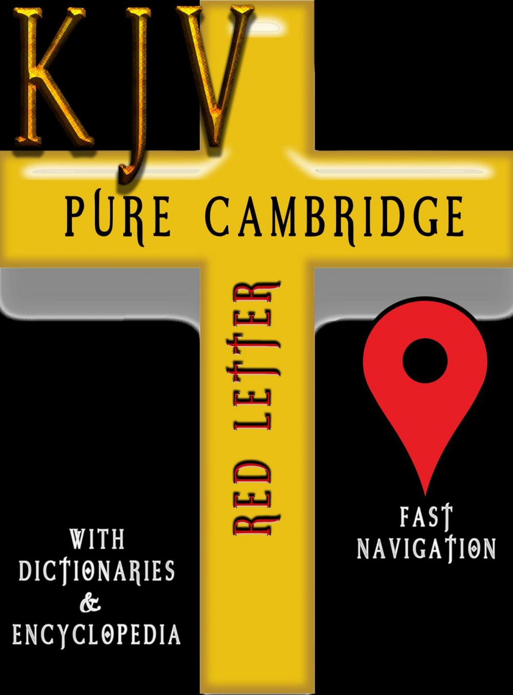 Big bigCover of KJV Pure Cambridge Edition (Red Letter) with Dictionaries & Encyclopedia (Easton, Smith, ISBE)